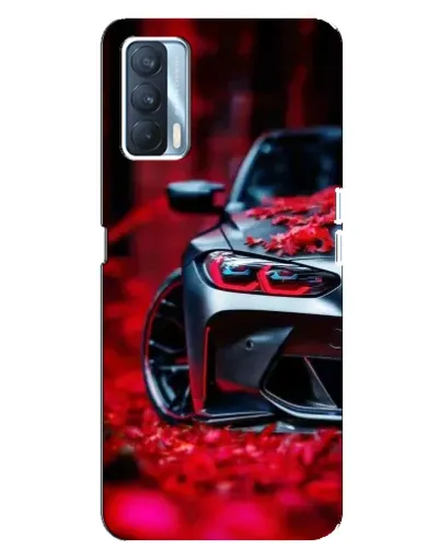 Чехол для OPPO A92s с картинкой «Спортивная BMW и цветы» Чехол для OPPO A92s с картинкой «Спортивная BMW и цветы»