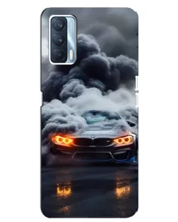 Чехол для OPPO A92s с картинкой «BMW в дыму» Чехол для OPPO A92s с картинкой «BMW в дыму»