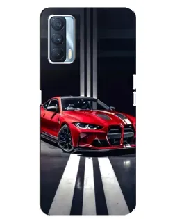 Чехол для OPPO A92s с картинкой «Красная BMW на дороге» Чехол для OPPO A92s с картинкой «Красная BMW на дороге»