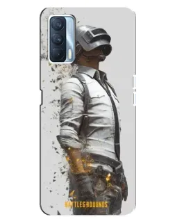 Чехол для OPPO A92s с картинкой «PUBG — боец в пыли»