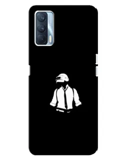 Чехол для OPPO A92s с картинкой «PUBG — белый шлем»