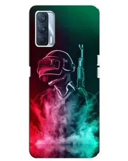 Чехол для OPPO A92s с картинкой «PUBG — огненный воин»