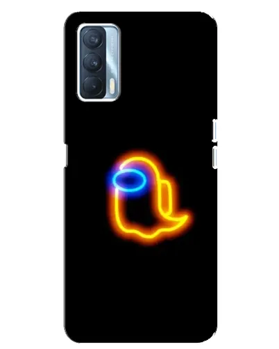 Чехол для OPPO A92s с картинкой «Among Us неоновое сияние»