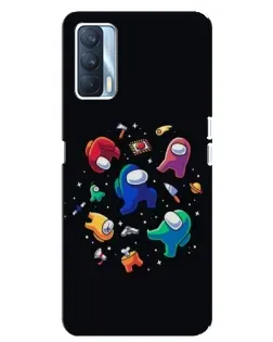 Чехол для OPPO A92s с картинкой «Among Us космос»