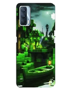 Чехол для OPPO A92s с картинкой «Minecraft лесной пейзаж»
