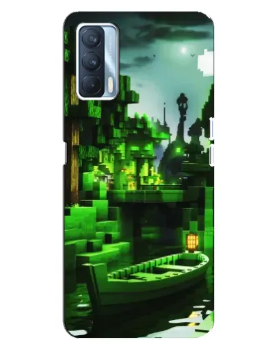Чехол для OPPO A92s с картинкой «Minecraft лесной пейзаж»