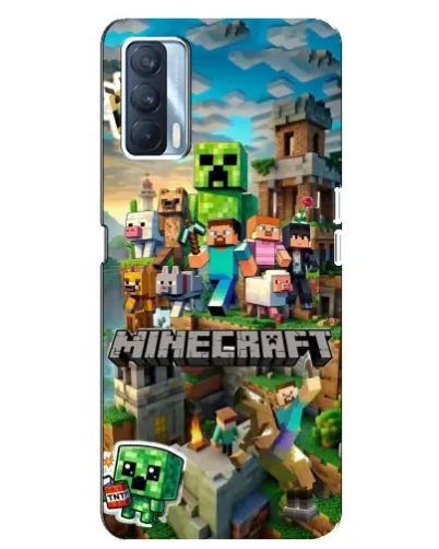 Чехол для OPPO A92s с картинкой «Замок Minecraft»
