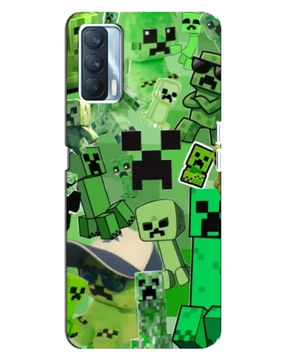 Чехол для OPPO A92s с картинкой «Криперы Minecraft»