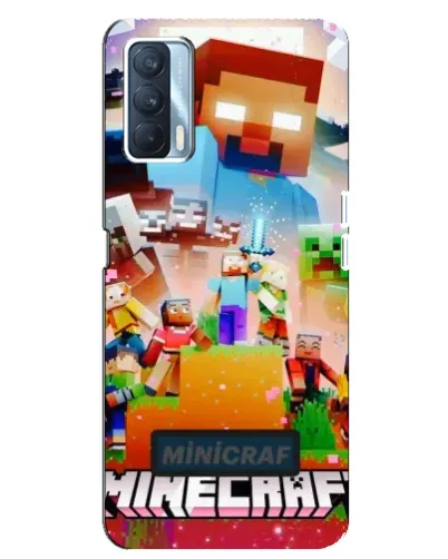 Чехол для OPPO A92s с картинкой «Minecraft герои игры»