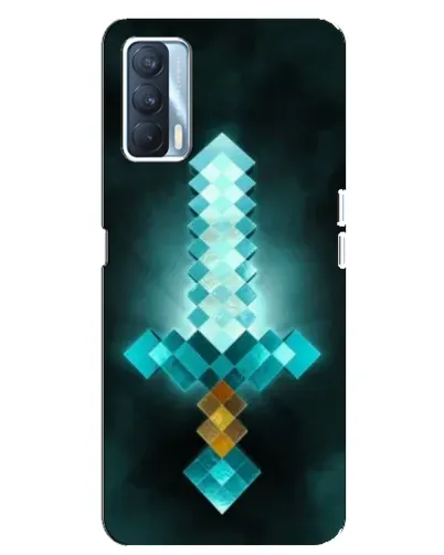 Чехол для OPPO A92s с картинкой «Алмазный меч неон»