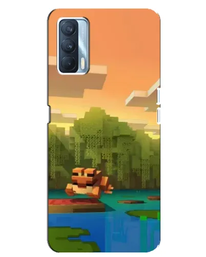 Чехол для OPPO A92s с картинкой «Майнкрафт закат солнца»