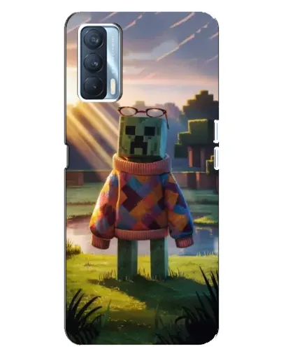 Чехол для OPPO A92s с картинкой «Крипер в свитере»