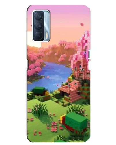 Чехол для OPPO A92s с картинкой «Розовое дерево Minecraft»
