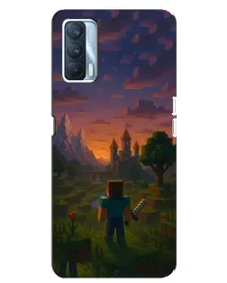 Чехол для OPPO A92s с картинкой «Стив у башни»