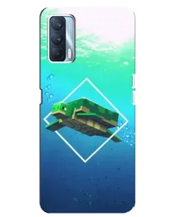 Чехол для OPPO A92s с картинкой «Черепаха Minecraft»