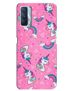 Чехол для OPPO A92s с картинкой «Unicorn паттерн розовый» Чехол для OPPO A92s с картинкой «Unicorn паттерн розовый»
