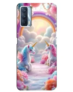 Чехол для OPPO A92s с картинкой «Радуга и единороги» Чехол для OPPO A92s с картинкой «Радуга и единороги»