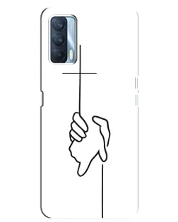 Чохол для OPPO A92s з картинкою «Рука тримає»