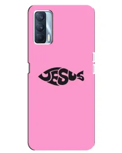 Чехол для OPPO A92s с картинкой «Розовый символ  Jesus»