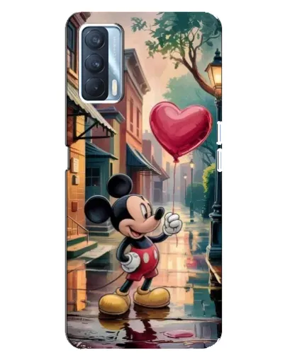 Чехол для OPPO A92s с картинкой «Микки и шарик-сердце»