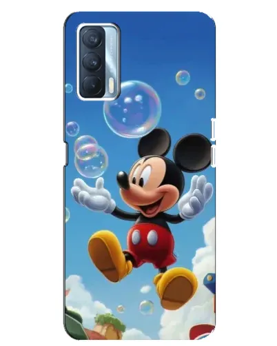 Чехол для OPPO A92s с картинкой «Mickey и мыльные пузыри»