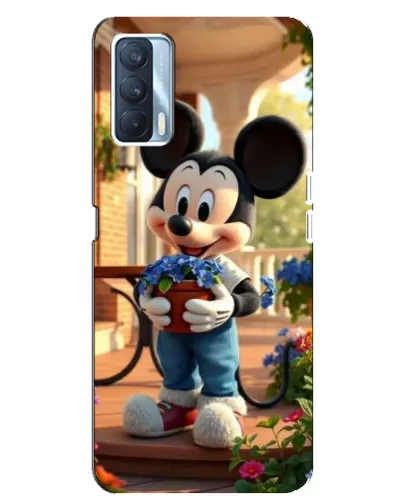 Чехол для OPPO A92s с картинкой «Микки садовод»