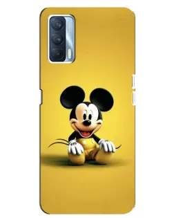 Чехол для OPPO A92s с картинкой «Микки на желтом»