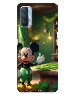 Чехол для OPPO A92s с картинкой «Микки в мастерской»