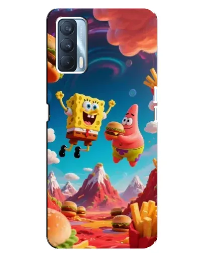 Чехол для OPPO A92s с картинкой «Космический фастфуд»