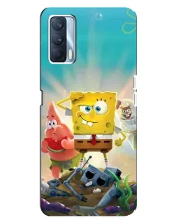 Чехол для OPPO A92s с картинкой «Спанч Боб победитель»