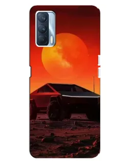 Чехол для OPPO A92s с картинкой «Cybertruck на Марсе»
