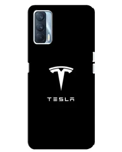Чехол для OPPO A92s с картинкой «Tesla White Logo»