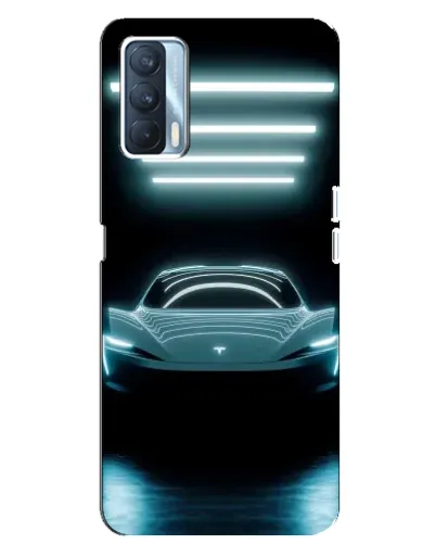 Чехол для OPPO A92s с картинкой «Tesla в неоне»