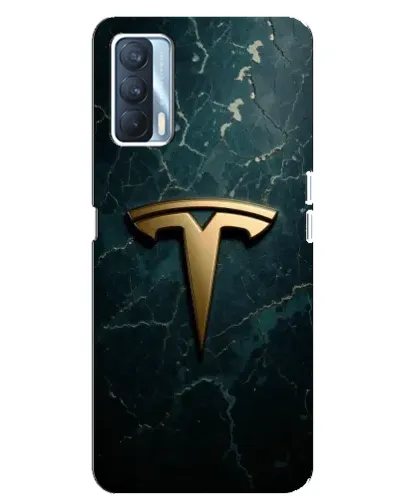 Чехол для OPPO A92s с картинкой «Мраморная Tesla Gold»