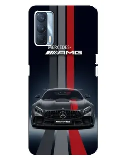 Чехол для OPPO A92s с картинкой «Mercedes — белый карбон»