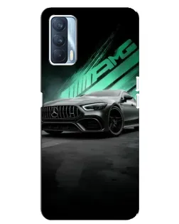 Чехол для OPPO A92s с картинкой «Темный Mercedes AMG»
