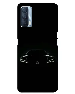Чехол для OPPO A92s с картинкой «Mercedes — силуэт авто»
