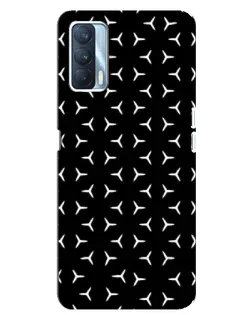 Чехол для OPPO A92s с картинкой «Mercedes паттерн звезд»