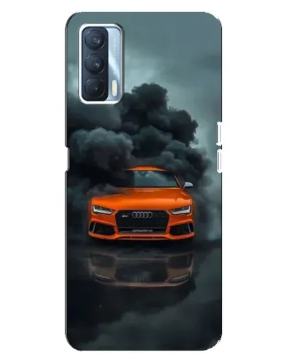 Чехол для OPPO A92s с картинкой «Audi в облаках дыма»