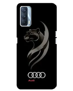 Чехол для OPPO A92s с картинкой «Графика — пантера и Audi»