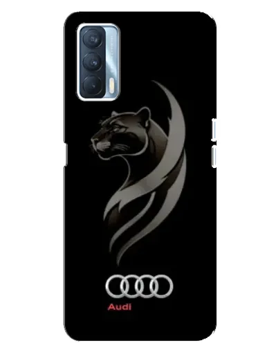 Чехол для OPPO A92s с картинкой «Графика — пантера и Audi»