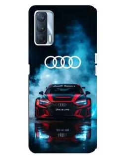 Чехол для OPPO A92s с картинкой «Audi Sport — неон»