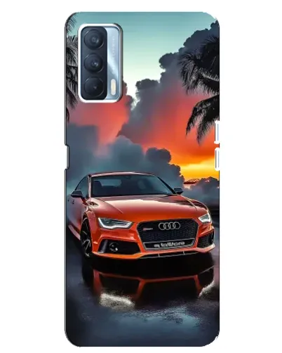 Чехол для OPPO A92s с картинкой «Audi — закат»