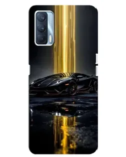 Чехол для OPPO A92s с картинкой «Ночной Lamborghini драйв»