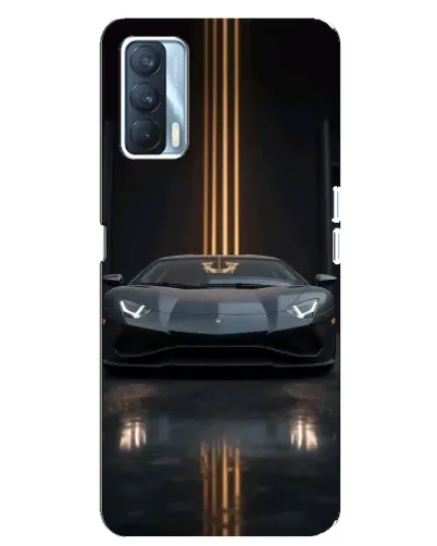 Чехол для OPPO A92s с картинкой «Lamborghini золотые линии»