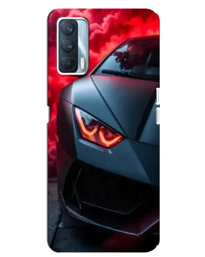 Чехол для OPPO A92s с картинкой «Lamborghini красное сияние»