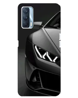 Чехол для OPPO A92s с картинкой «Lamborghini фары детализация»