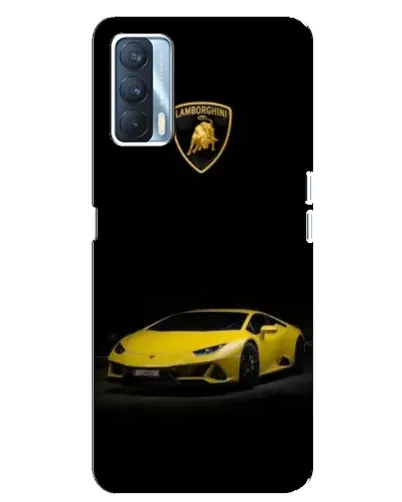 Чехол для OPPO A92s с картинкой «Lamborghini желтый акцент»