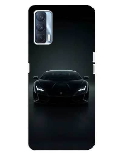 Чехол для OPPO A92s с картинкой «Черный Lamborghini Aventador»