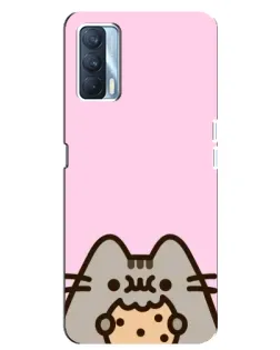 Чехол для OPPO A92s с картинкой «Pusheen и печенье» Чехол для OPPO A92s с картинкой «Pusheen и печенье»